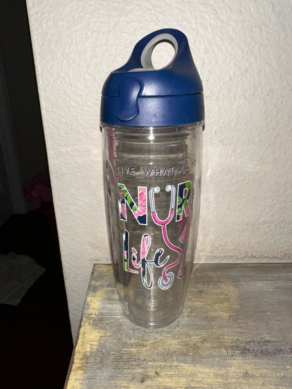 Tervis Tumbler 24 oz. Water Bottle w/ Flip Lid and Handle easy carry Nurse Life